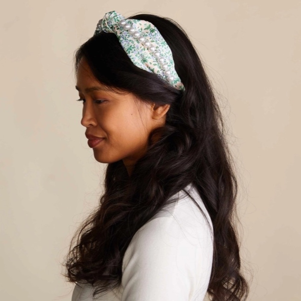 Rifle Paper Co Lottie Pearl Embellished Headband